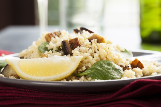 Eggplant and Bulgur Salad