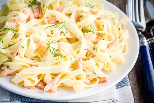 Fettuccine & Smoked Salmon