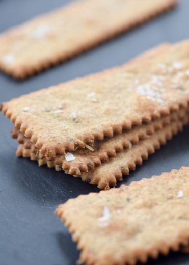 Rosemary Sourdough Lavash Crackers